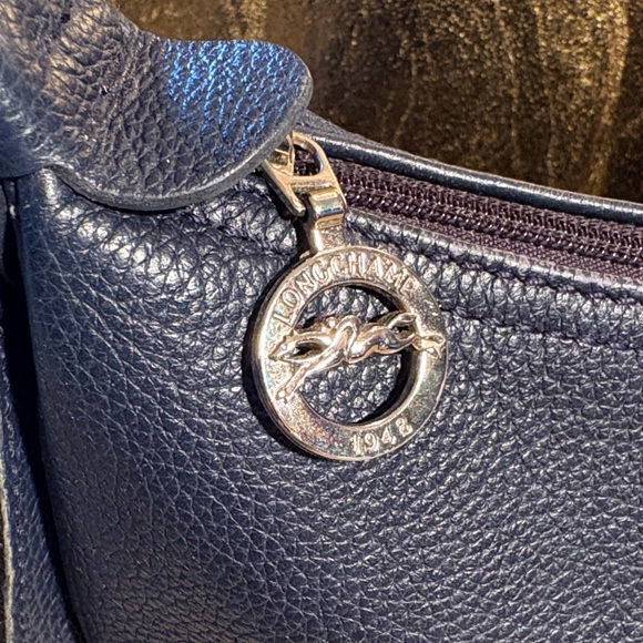 Longchamp Dark Blue Leather Handbag - Picture 3 of 15